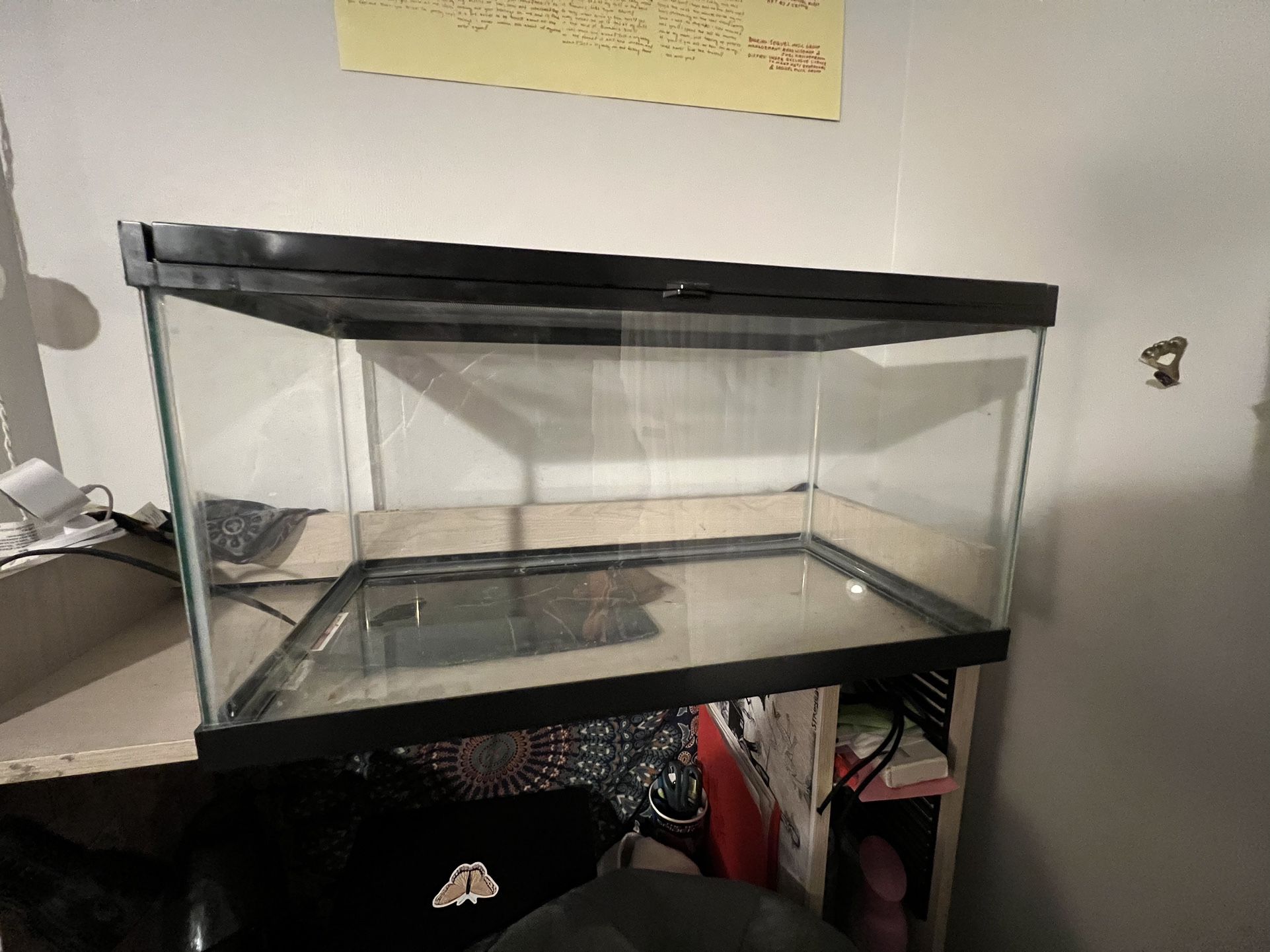 15 gal terrarium with safety clip lid