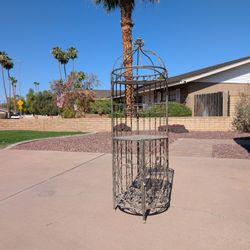 Metal Bar And Wine Rack Great Condition 