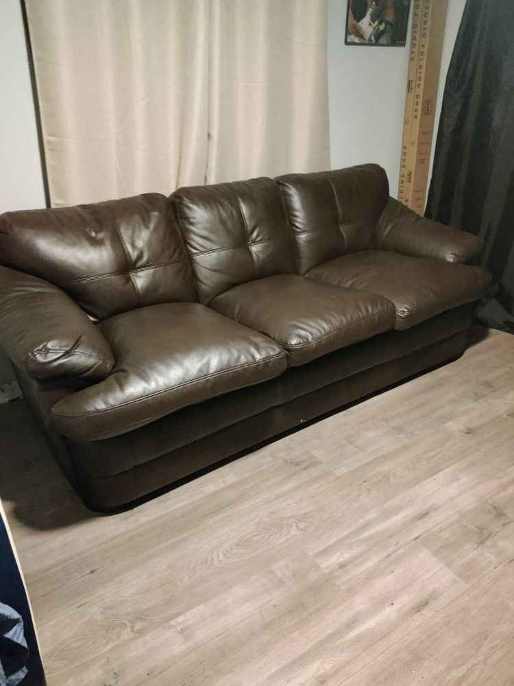 Leather Sleep Sofa