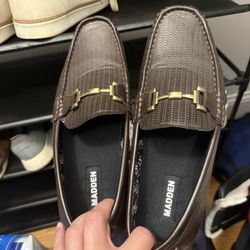 Madden Men’s Brown Bit Loafers – Size 9.5