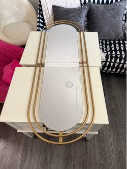 Modern Gold Arch Wall Mirror
