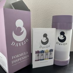 Davijo Formula Dispenser - Completely Replaces Hand Scooping - Fill The Desired Formula Portion with a Few clicks - Baby Formula Container - 10ounces 