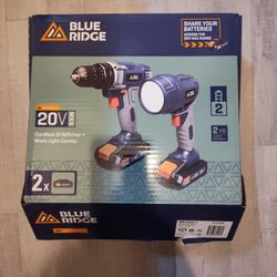 20v Blue Ridge  Drill & Flashlight