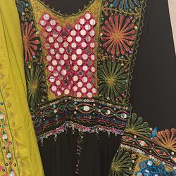 Kuchi Dresses Embroidered Handmade New Three Pieces 