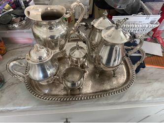 Silver plated tea set