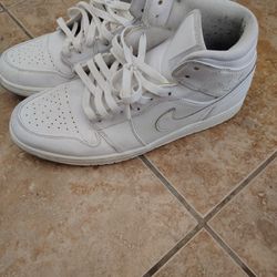 Jordan 1 All White Size 11.5 Mens 