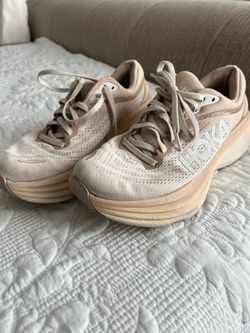 Hoka Running Sneakers Beige Tan