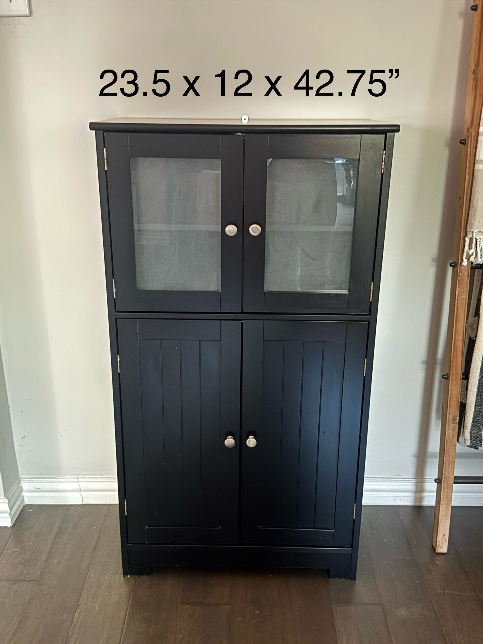 Black Storage Cabinet 