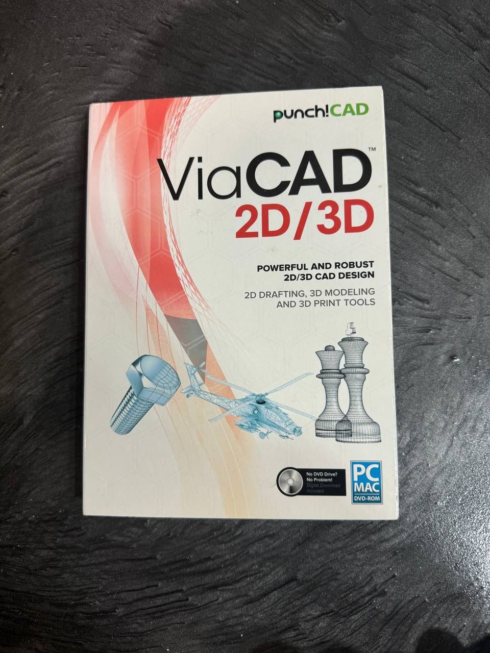 NEW Encore PUNCH! ViaCAD 2D/3D v10 Traditional Disc Sealed Retail Box SEALED