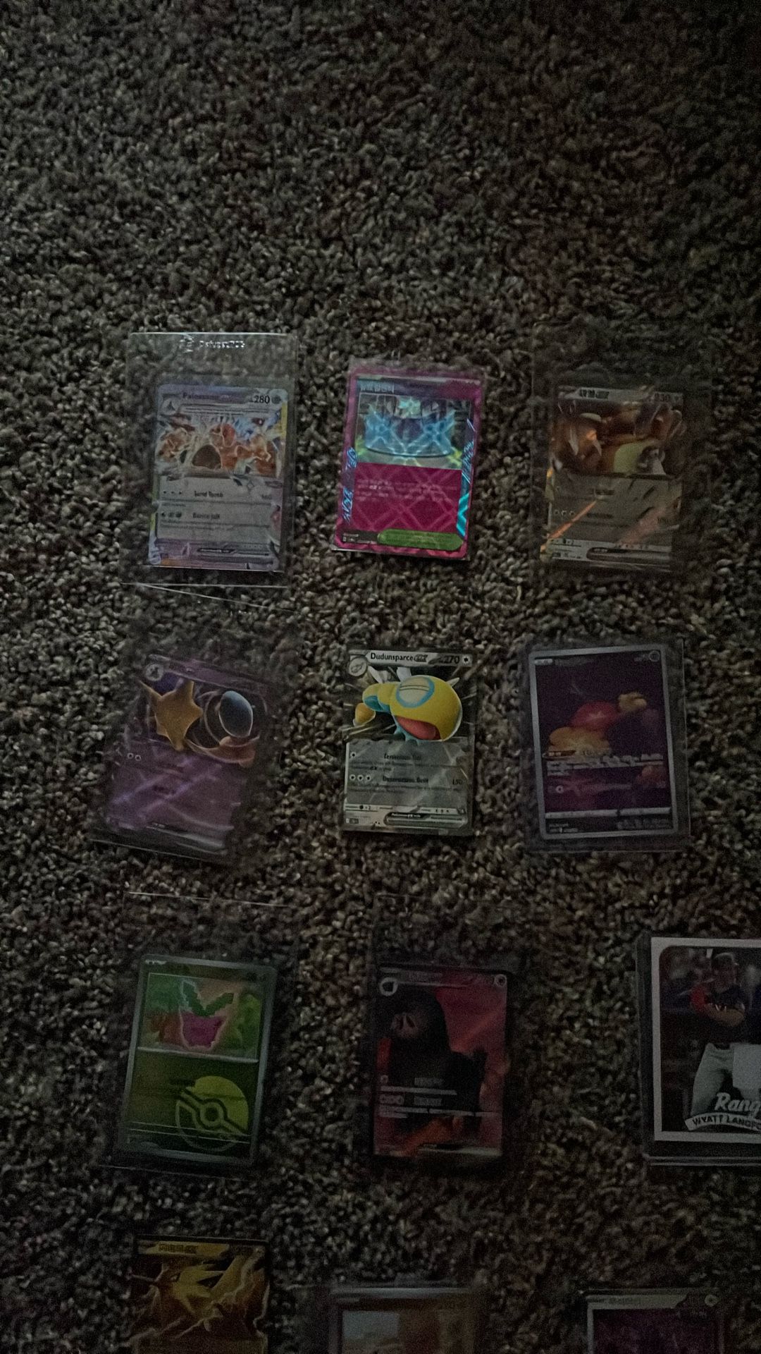 Pokémon cards, basketball and baseball cards