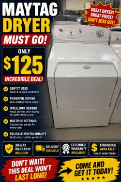 GE Dryer 🚨🔥 MUST GO – ONLY $125! 🔥🚨