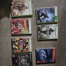 Xbox 360, ps1 and ps2 games
