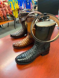 Nuevas botas vaqueras de piel horma Dubái con cinturón