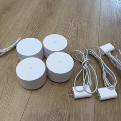Google Mesh WiFi System – 4 Pack – AC1200 / 1st Gen