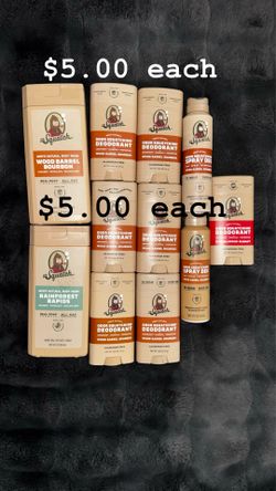 Dr. Squatch deodorant, spray, and body wash $5.00