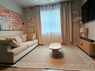 Large Beige/Cream Area Rug – Neutral Modern Design
