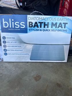 Bliss Diatomaceous Earth Bath Mat – Brand New