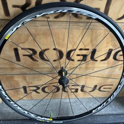 Two 700c Bike Rim And Tire mavic ksyrium