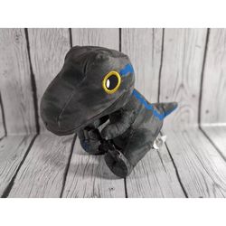 Jurassic World Baby Blue Velociraptor Dinosaur Plush Stuffed Animal Plushie
