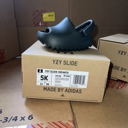 Yeezy Onyx Black Size 5K Baby Adidas Yeezy Slides