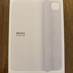 Apple White Smart Folio for 11 M4 iPad Pro