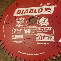 diabloe freud 7 1/4 60 teeth d07608