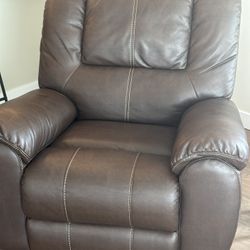 Stitched Leather Recliner Chair 