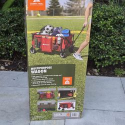 Ozark Trail Multipurpose Folding Wagon (telescoping handle, side pockets, folds up, 225 lb capacity)