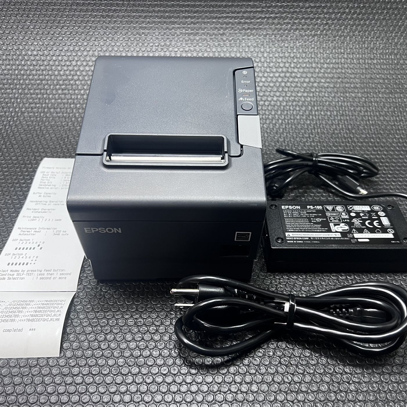 Epson TM-T88V Thermal Receipt Printer M244A w/ Power Adapter Very Good condition