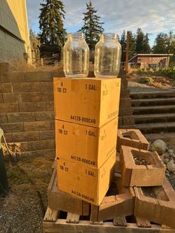 14 glass gallon jars
