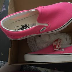 Neon Knockout Pink Vans