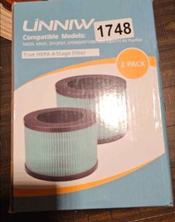 Linniw True HEPA 4-Stage Air Purifier Filter 2-Pack