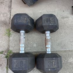 30 Lbs Dumbbells 