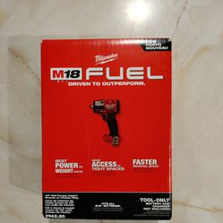M18 Milwaukee FUEL Gen-2 Lithium-Ion Brushless Cordless Mid Torque 1/2 in. Impact Wrench w/Friction Ring (Tool-Only)