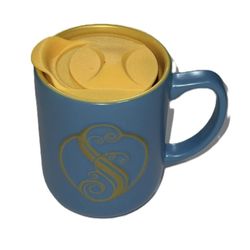 Universal Studios Wicked Shiz University Blue Cup Ceramic Travel Mug with Lid