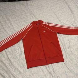 Red Woman’s Adidas Zip Up  Lightweight 