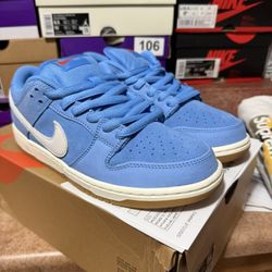 NIKE SB DUNK LOW UNIVERSITY BLUE GUM Sz 8 DS
