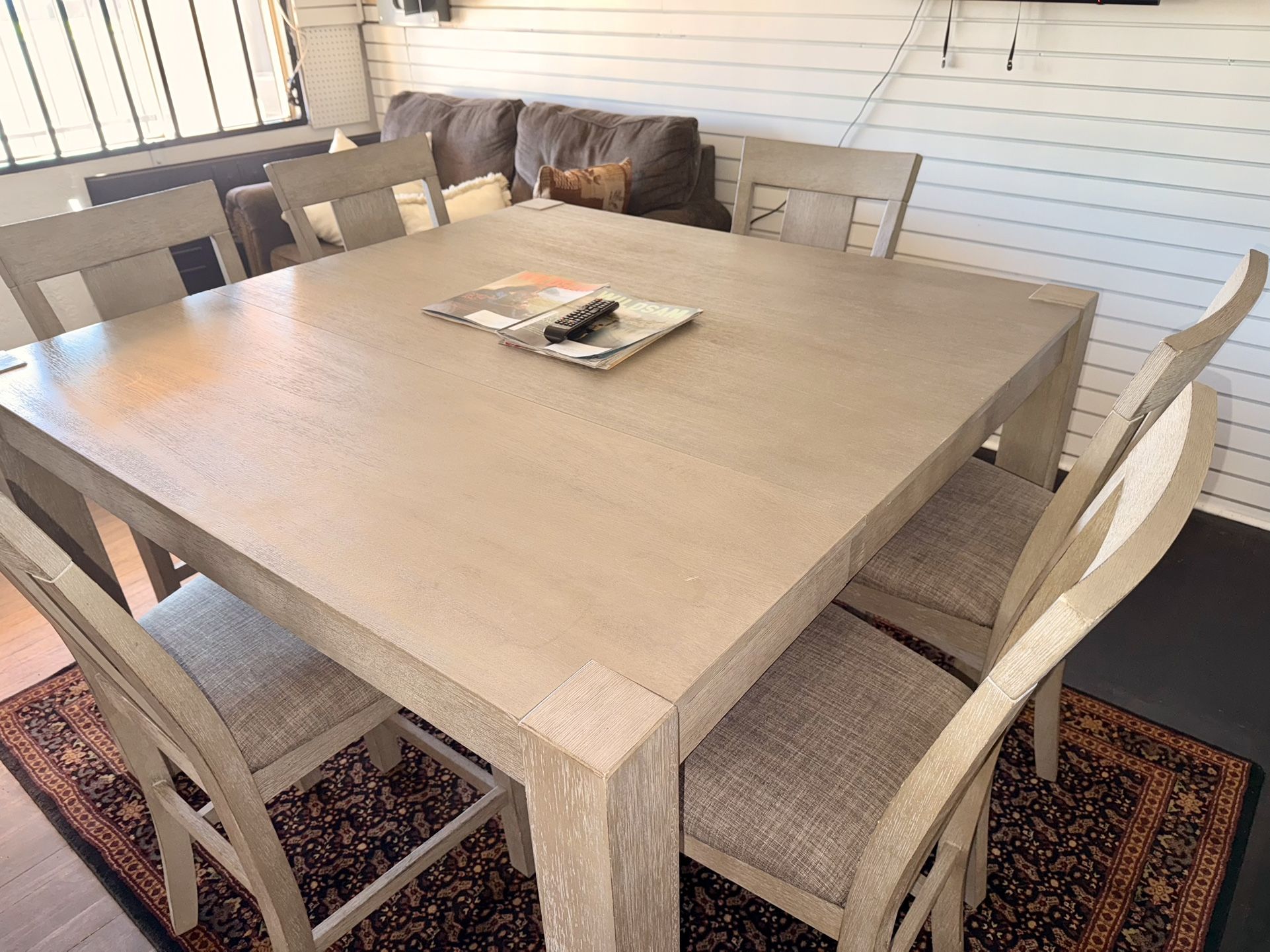 Ashley’s Dining Room Table With Six Chairs 