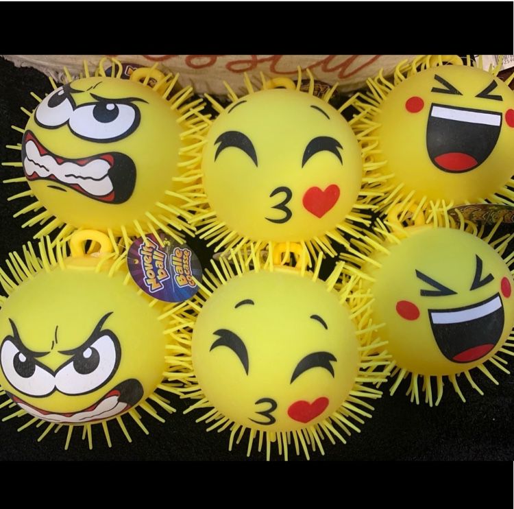 kids Emoji squishy bouncy balls $5 each