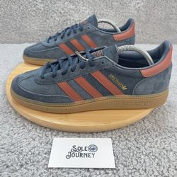 Adidas Handball Spezial Shoes Mens Multiple Sizes Blue Burgundy Gum Suede Classic OG New