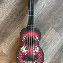 Mini Ukulele With Skulls