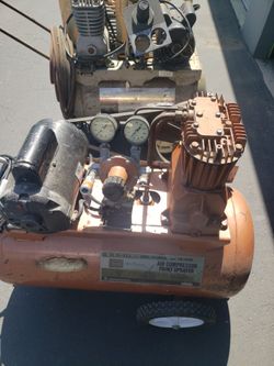 Two used air compressors