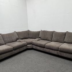 3 pc Sectional sofa Charcoal Gray very comfy. We deliver & setup.