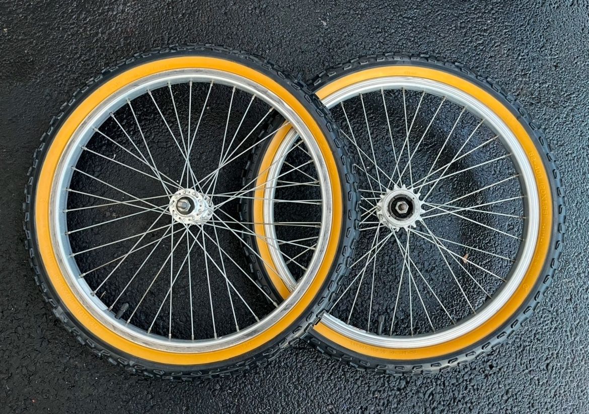 Old School 1990s GT BMX Wheels With Cheng Shin Tires (20 Inch)