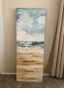 Beautiful beach canvas painting 🌊