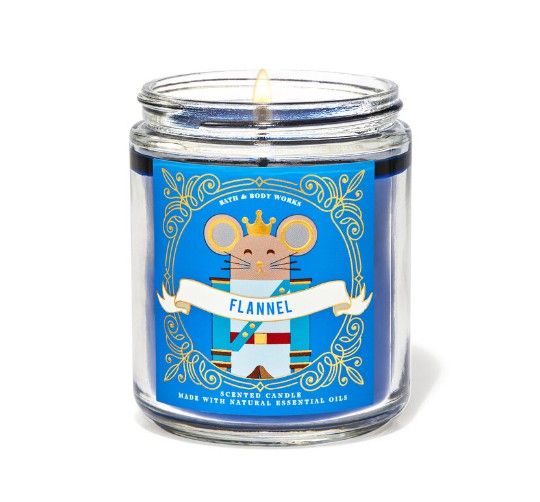 Bath & Body Works Flannel Single Wick Candle 7 oz.