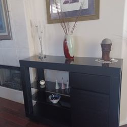 BUFFET   BLACK MULTI USES IN KITCHEN. DINING OR LIVING AREA