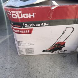 Hyper Tough 40V 18-inch Brushless Push Mower Kit with fast charger, HT14-401-002-90