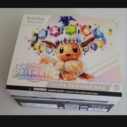 Pokemon Prismatic Evolution Empty Holo Foil Elite Trainer Box