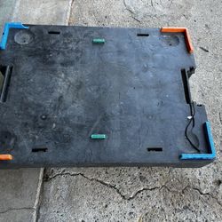 Heavy Duty Plastic Platform Dolly 31x23.5 Rolling Cart 4 Swivel Casters Warehouse